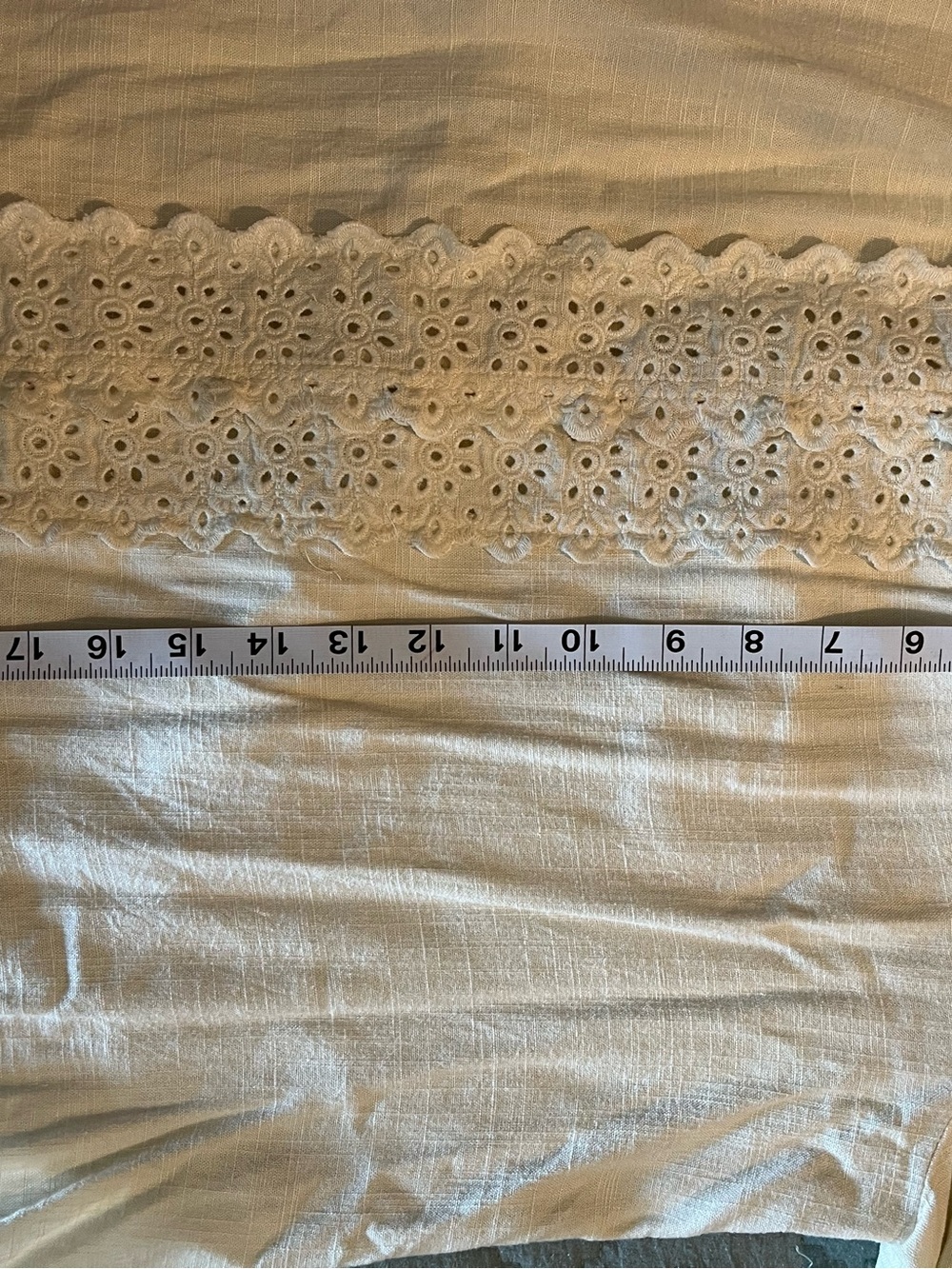 lovestitch Cream Eyelet Boho Peasant Blouse - Picture 9 of 9